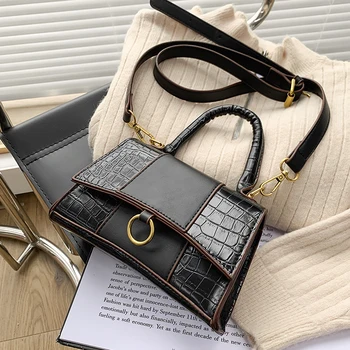 

Crocodile pattern Tote Saddle bag 2020 New High quality PU Leather Women's Designer Handbag Vintage Shoulder Messenger Bag