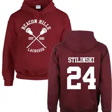 Хит, Толстовка для подростков с волком, мужская, лакросс, Стилински, 24 принта, пуловер, мужские худи, красный капюшон, толстовки, женские, аниме, худи, Прямая поставка