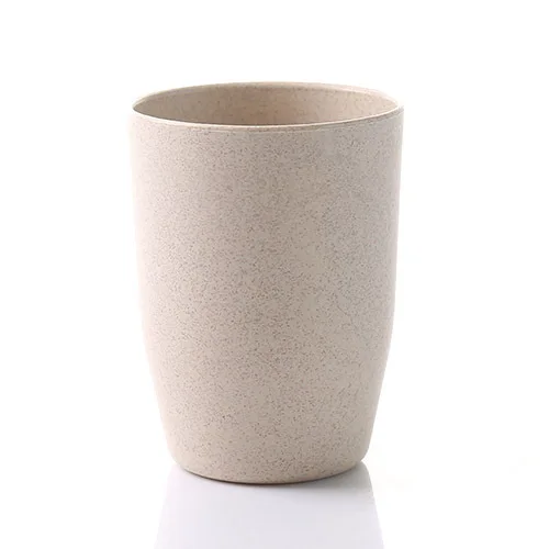 1 шт скандинавском стиле дорожная чашка офисная кофейная чайная Бутылка Чашка Пшеничная солома пластиковая чашка для зубных щеток Ванная комната экологическое здоровье - Цвет: beige