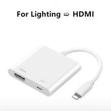 1080P HDMI кабель для Lightning Мужской к HDMI Женский Кабель AV ТВ адаптер кабель Поддержка