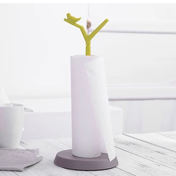 

ADOREHOUSE Paper Towel Holder Stand Tree Bird Style Vertical Napkin Rack Tissue Storage Kitchen Home Organize Accessories Holder