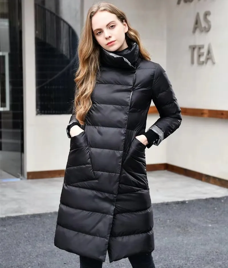 Abrigo Acolchado Mujer Chaqueta Acolchada Larga Para Mujer