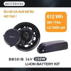 Двигатель bafang BBS01B BBS01 250 w 36v17ah Аккумулятор LG вело electrique Электрический привод с электроприводом велосипед с электродвигателем велосипеды;