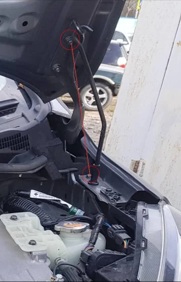 Для Nissan Versa Note(E12) 2012- передний капот модифицирует газовые Распорки амортизатор подъемник поддерживает автомобиль-Стайлинг амортизатор