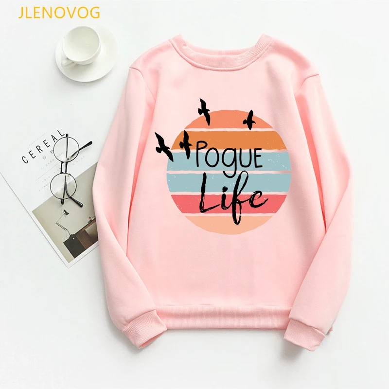 

Pogue Life letter print hoodies women clothes 2020 vogue funny sudadera mujer harajuku kawaii sweatshirt femme winter clothes