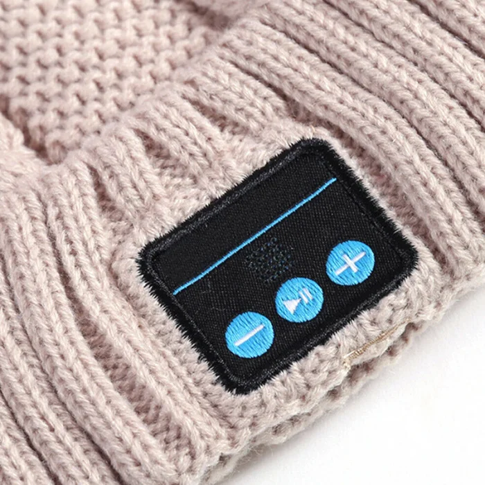 Warm Beanie Hat Wireless Bluetooth Smart Cap Headset Headphone Speaker with Mic FS99