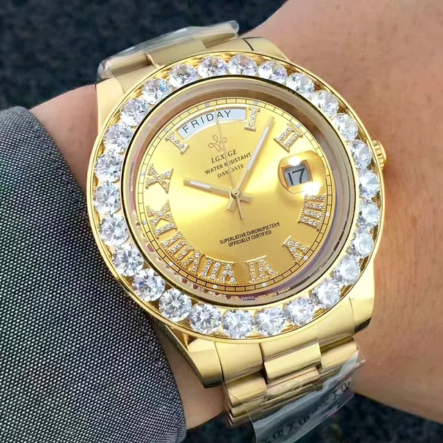 Ladies Watches Top Brand Luxury Women Watches Big Diamond Men Wrist Watch Quartz Ro'le Clock reloj mujer relogio feminino 2019 2