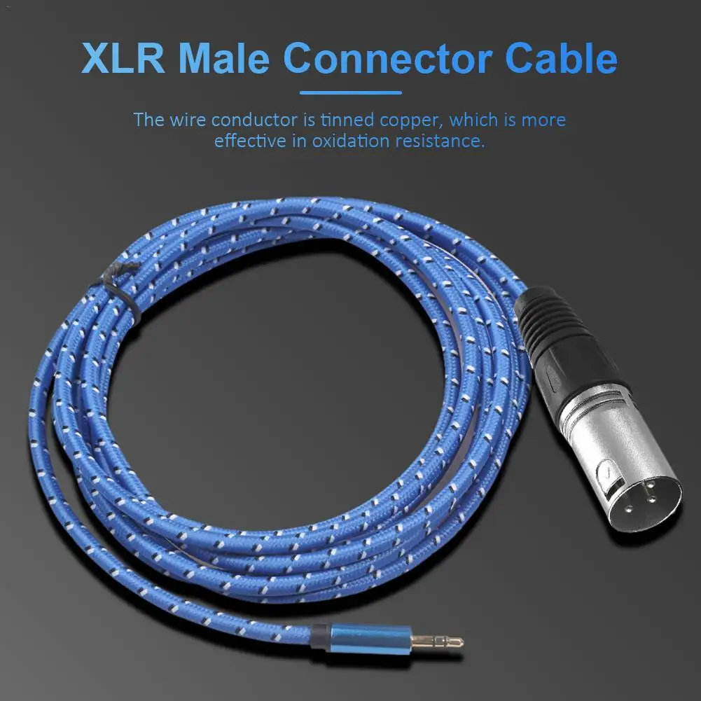 3Pin Jack XLR Мужской Соединительный кабель Микрофон XLR Аудио Внешний сигнальный кабель провод для телефона компьютерные аксессуары
