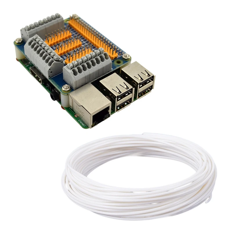 Наполнитель для ручки 3D принтера 1 75 мм PLA 10 м (белый пла) и Raspberry Pi 2 / 3 Model B