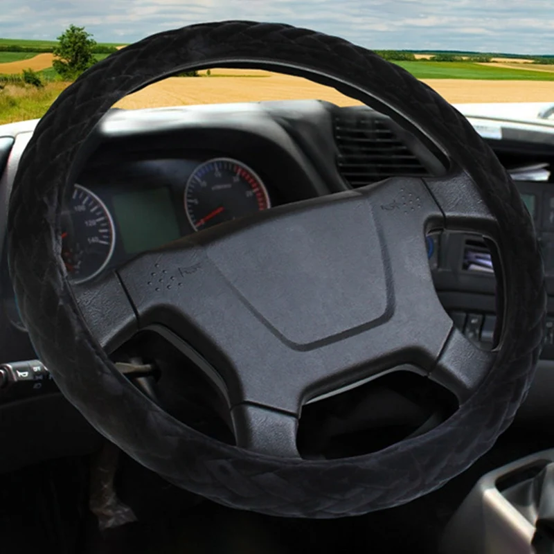 

Universal Car Steering Wheel Cover Winter Auto Wheel Steering Grip Pad Protection Car Styling 36/38/40/42/45/47/50CM