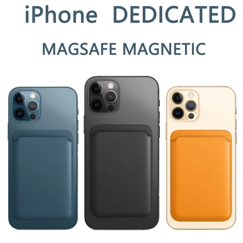 Роскошный магнитный держатель для карт MUsubo из натуральной кожи iPhone 12 Pro Max 12MINI PRO