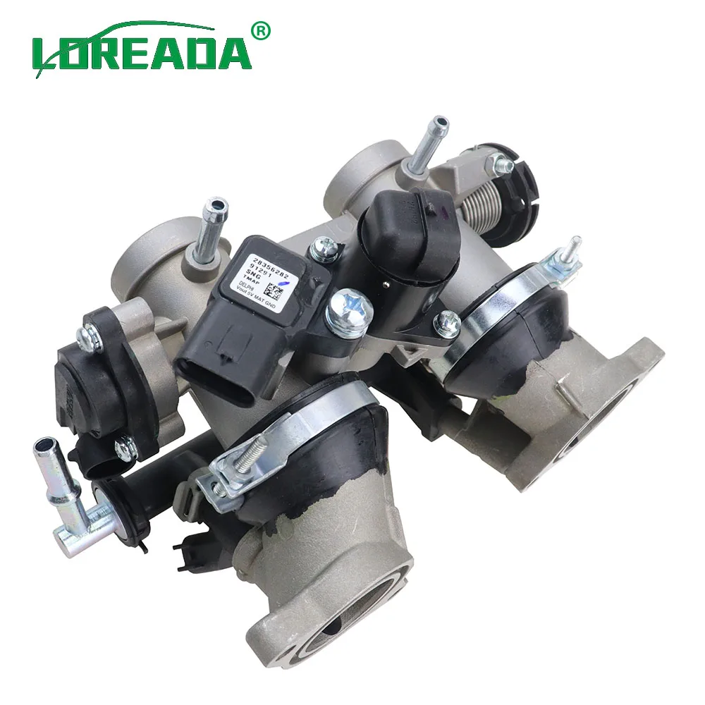 LOREADA Original Motorcycle Throttle body for Motorcycle DELPHI system with IACA 26179 and TPS Sensor 35999 Bore Size 30mm