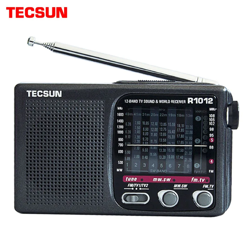 Портативное радио TECSUN R 1012 FM / MW SW TV Радио многодиапазонный мировой диапазон