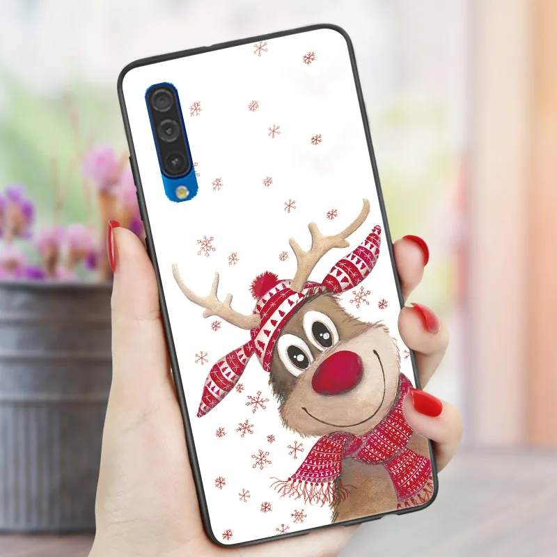 Прекрасный Лось Санта Клаус для samsung A50S A30 A20 A40 A70 A3 A5 a8 a6 плюс A7 A9 A10S A20S A30S новогоднее; Рождественское дерево - Цвет: SD3