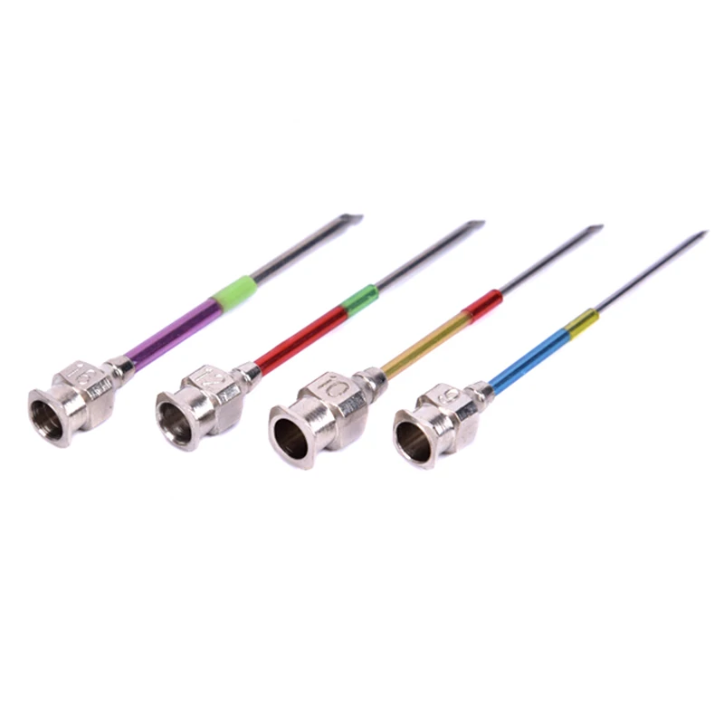 5pcs/set Metal Embroidery Stitching Punch Needle Handmade Needlepoint Kits Sewing Tool Set with Tube for DIY