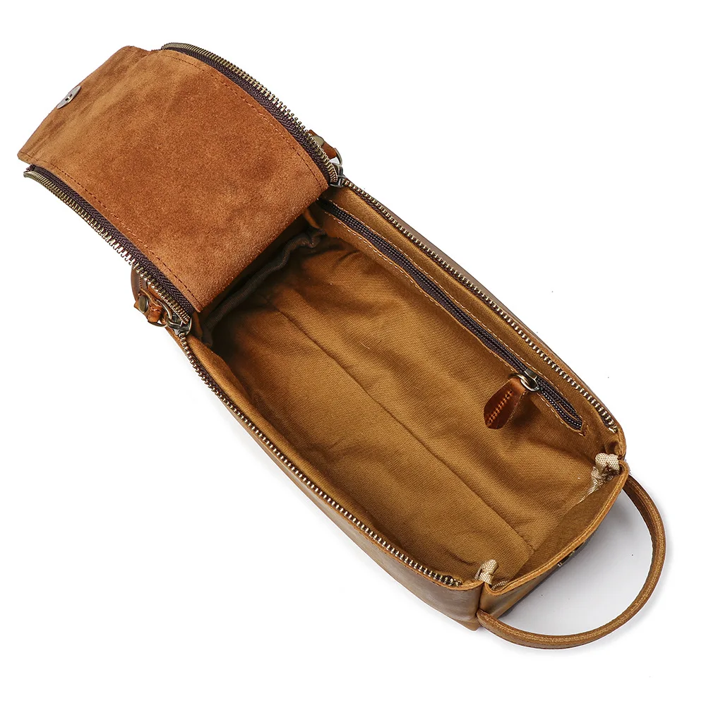 Мужские сумки из натуральной кожи, Коричневый Кожаный клатч Crazy Horse для путешествий, мужской деловой Длинный кошелек, мужская кожаная сумка для телефона, кошелек
