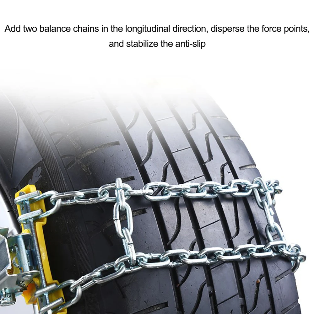 

Universal Metal Snow Chain Snow Tire Chains for Car Truck SUV Anti-Skid Emergency Winter Driving