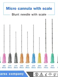 Free shipping blunt tip micro cannula needle 18G50mm for skin lifting and firming micro cannula blunt tip