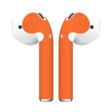 Защитная пленка для Apple AirPods, защитная пленка, наклейка для AirPods, беспроводные наушники, гарнитура, пленка - Цвет: Orange