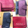 2024 Women Wallets Name Engrave Fashion Long Leather Top Quality Card Holder Classic Female Purse  Zipper  Wallet For Women 6