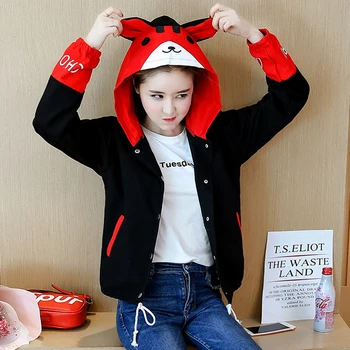 

Spring Sellers 2020 Best Autumn New Women Rabbit Ear Hooded Outerwear Female Loose Casual Fashion Comfortable Coats Outerwear