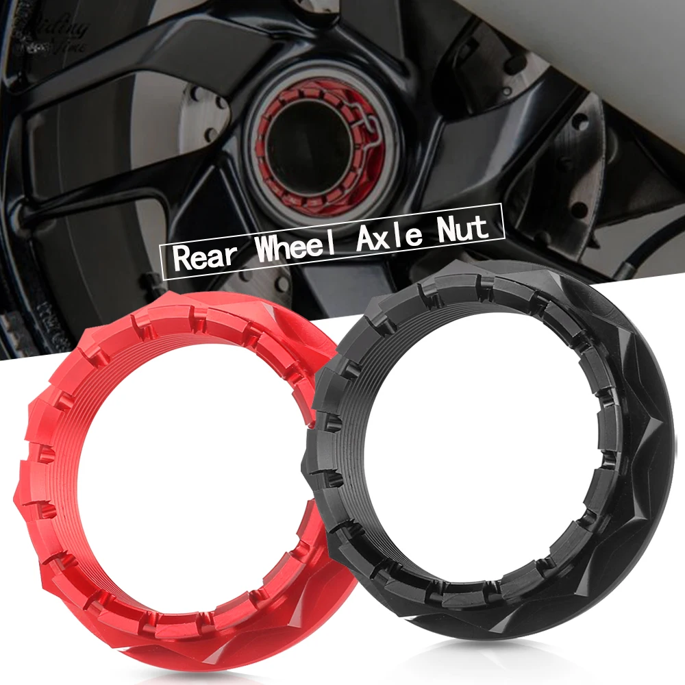 Motorcycle Accessories Aluminum Rear Wheel Axle Nut for Ducati V4 1098