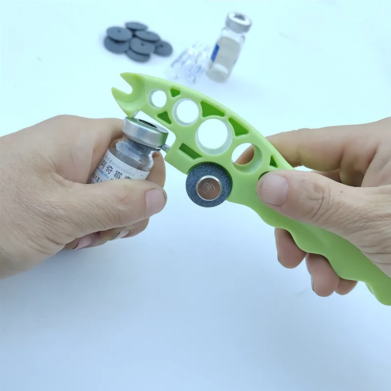Multi function Inject Bottle Opener + Free 10 Grinding Wheels Ampoule