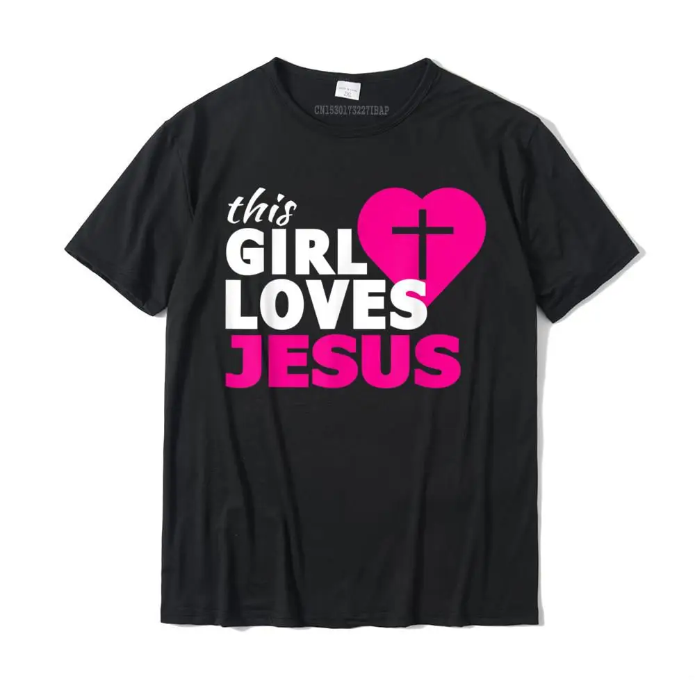 Custom Tops Tees New Arrival O Neck cosie Short Sleeve All Cotton Men T Shirt Street Sweatshirts Free Shipping This Girl Loves Jesus Faith Based Christian T-Shirt__26909 black