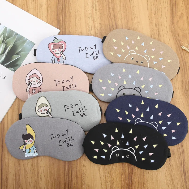 

1PCs Cartoon Sleep Mask Eye Mask Eyeshade Eye Patch Soft Blindfold Eyepatch Travel Eye Cover Shade Sleep Shield Eye Care Tools