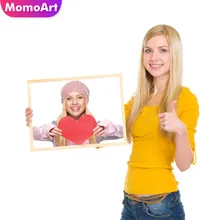 MomoArt алмазная живопись фото на заказ Алмазная вышивка полностью квадратные Стразы Алмазная мозаика украшение для прополки