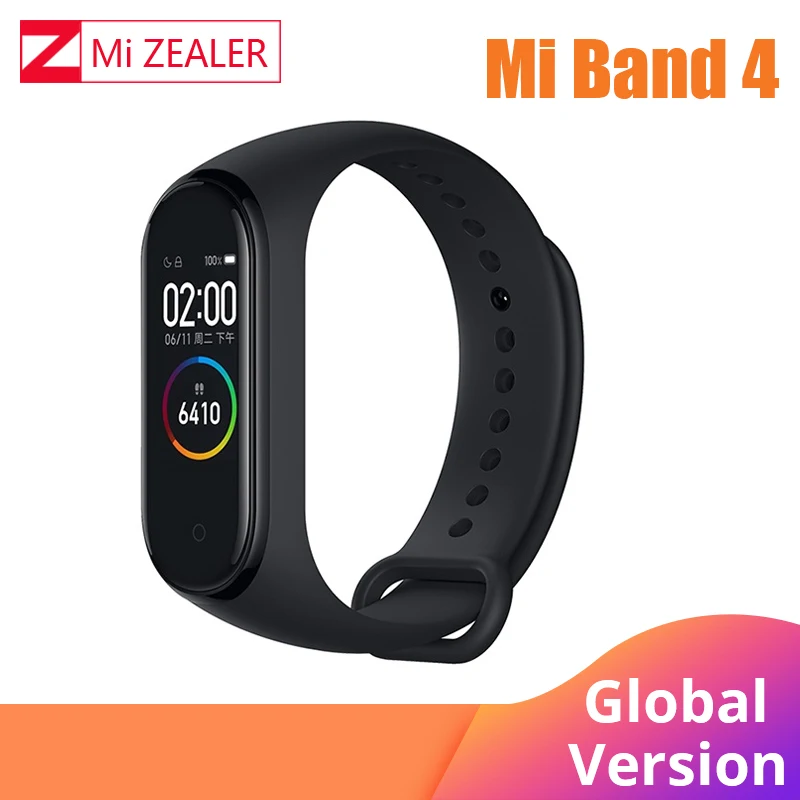 Глобальная версия Xiaomi Mi Band 4 многоязычный Браслет фитнес-браслет 135 мАч Bluetooth 5,0 умные часы