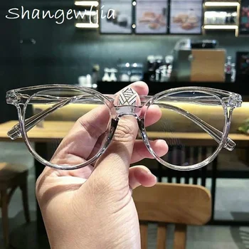 

Transparent Fashion Women Glasses Frame Men Eyeglasses Frame Vintage Round Glasses Optical Spectacle Frame
