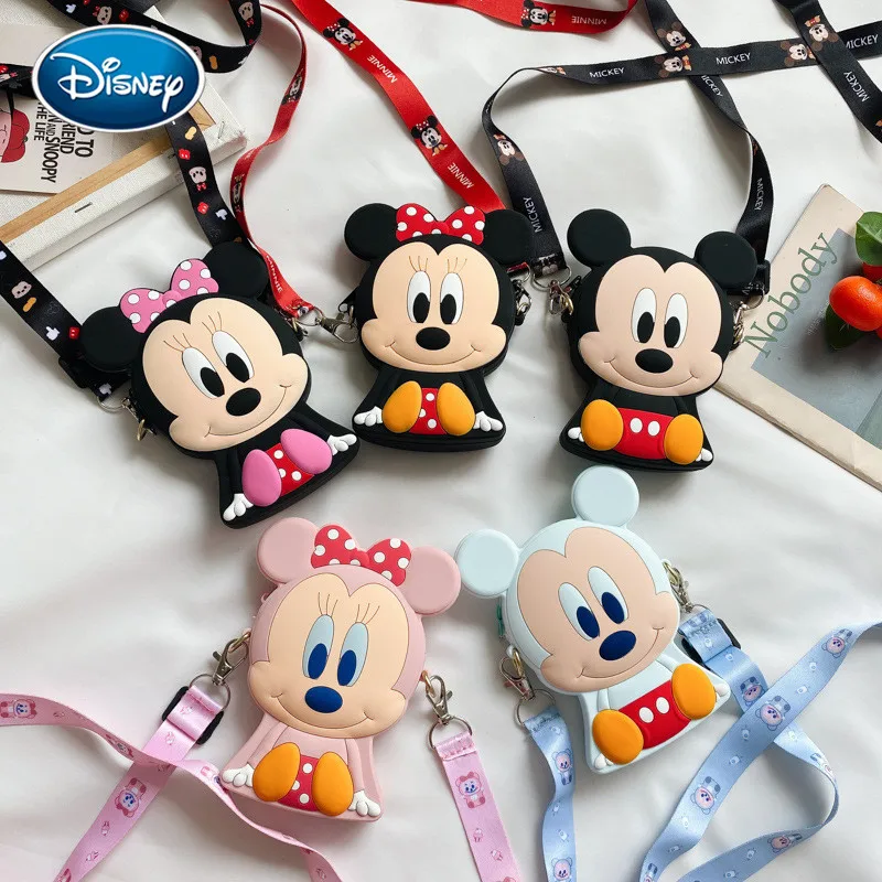 Good Buy Messenger-Bag Coin-Purse Baby Mickey Silicone Minnie Disney Girls Cartoon 3D w5Kkkxr13