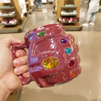 

Disney Marvel The Avengers 4 Thanos Infinity Gauntlet Cup Cartoon Mug GK Action Figure Collect Model Toy M5296