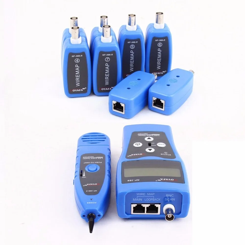 NOYAFA NF-388 English Version Multi-functional Network Cable Tester Remote Cable Tracker RJ45 RJ11 LAN Tester LCD Display Bule NOYAFA NF-388 English Version Multi-functional Network Cable Tester Remote Cable Tracker RJ45 RJ11 LAN Tester LCD Display Bule