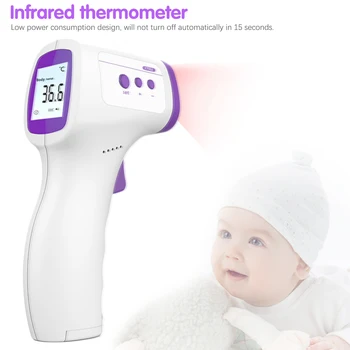 

Bady/Adult Infrared LCD Thermometer Forehead Ear Non-contact Body Temperature Fever Measurement Thermometer