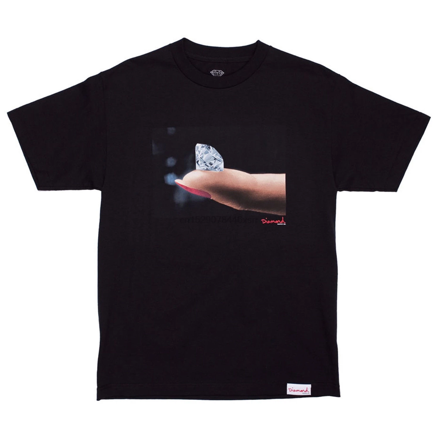 Футболка для скейтборда с надписью Diamond Supply черная|Футболки| |