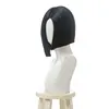 L-email wig Synthetic Hair Game Valorant Viper Cosplay Wig Short Straight Black Wigs Heat Resistant Halloween pelucas de mujer 3