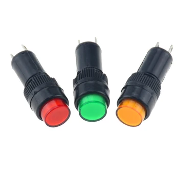 

5PCS NXD-211 No Wire Switch Accessories LED Metal Indicator Light 10mm Waterproof Signal Lamp 12V 24V 220V Indication Lamp