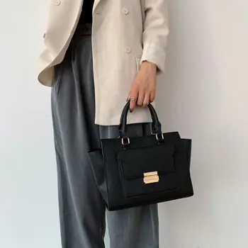 

High quality casual women shoulder crossbody top handle modern hand lady bag wild designer tote leather messenger bag for women