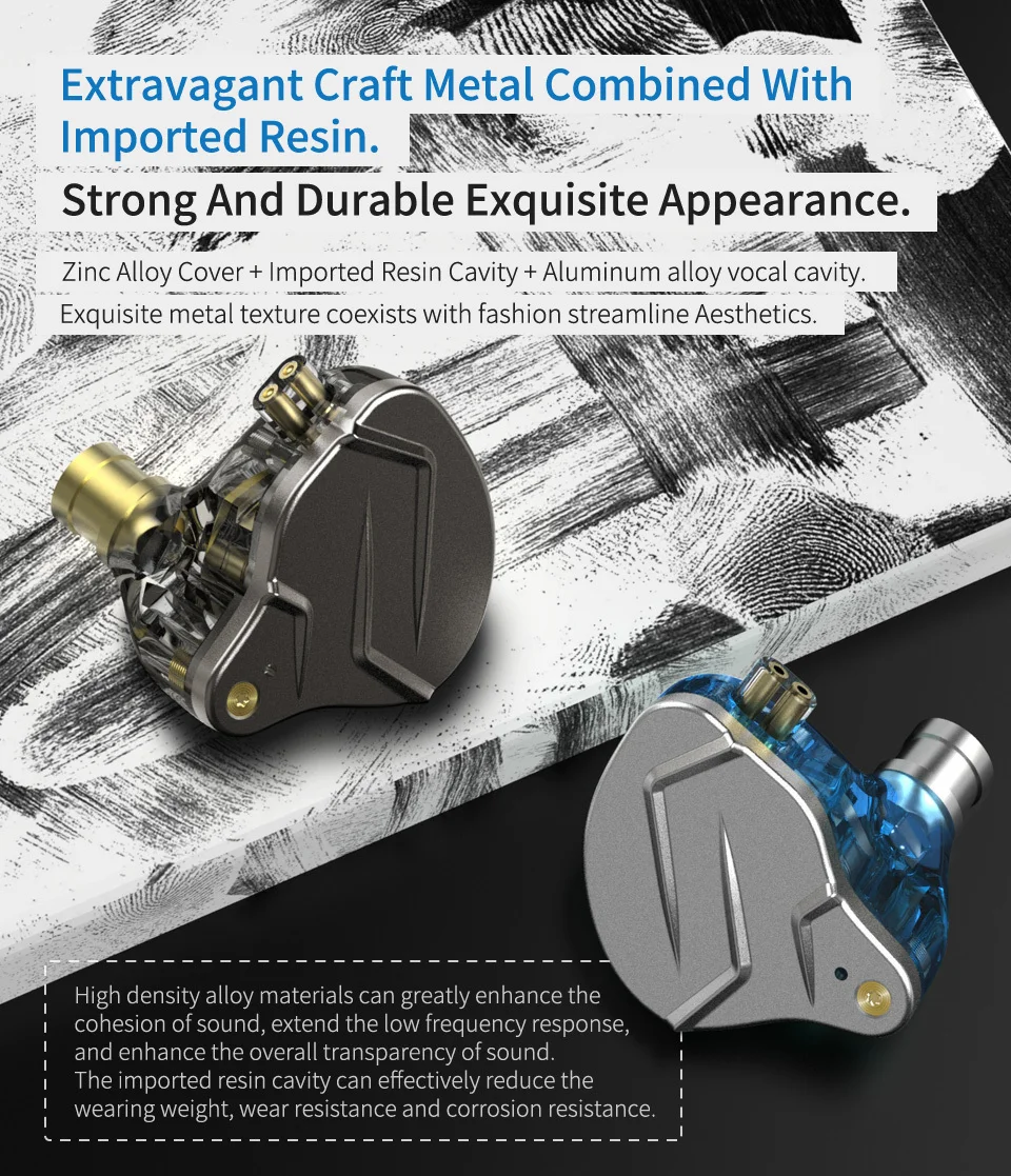1DD KZ Headset Earphone Hybrid HIFI 