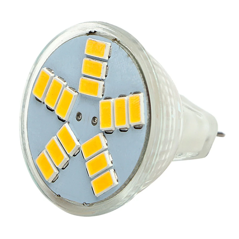 Светодиодная лампа MR11 светодиодная AC/DC 12 В 5730 SMD 9 15 светодиодов теплый/холодный