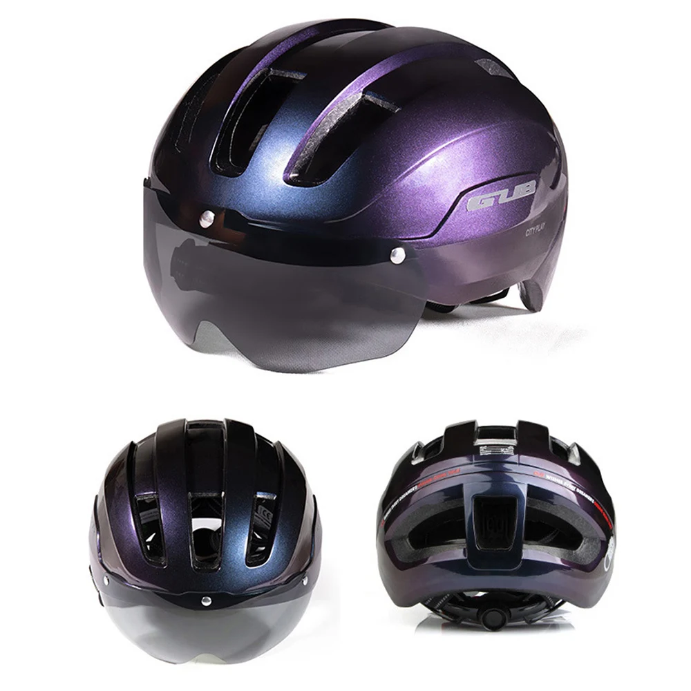 Casque De Vu00e9lo Avec Visiu00e8re Magnu00e9tique Du00e9tachable Pour Hommes - Dark