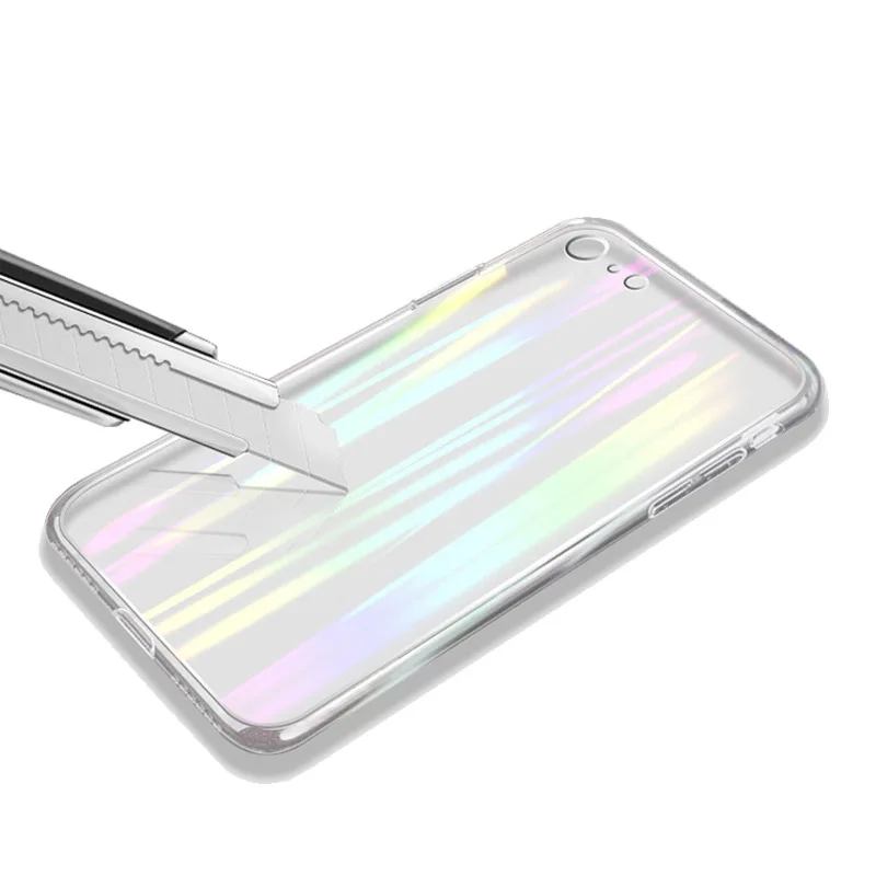 Роскошный прозрачный чехол из закаленного стекла для iPhone X XS XR Max 8 7 6 6S Plus