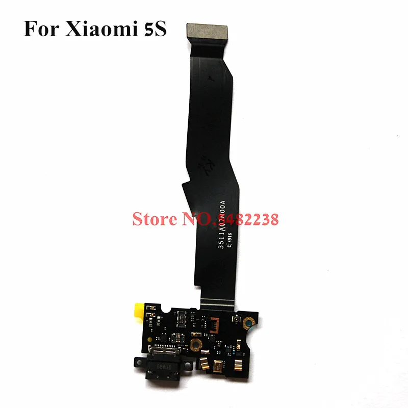 

Original USB Charging Dock Port Flex cable For Xiaomi 5S MI 5S M5S Charger plug board with Microphone Replacement parts