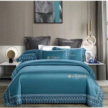 

Long-staple cotton-edged embroidery series bedding four-piece quilt cover bed sheet pillowcase