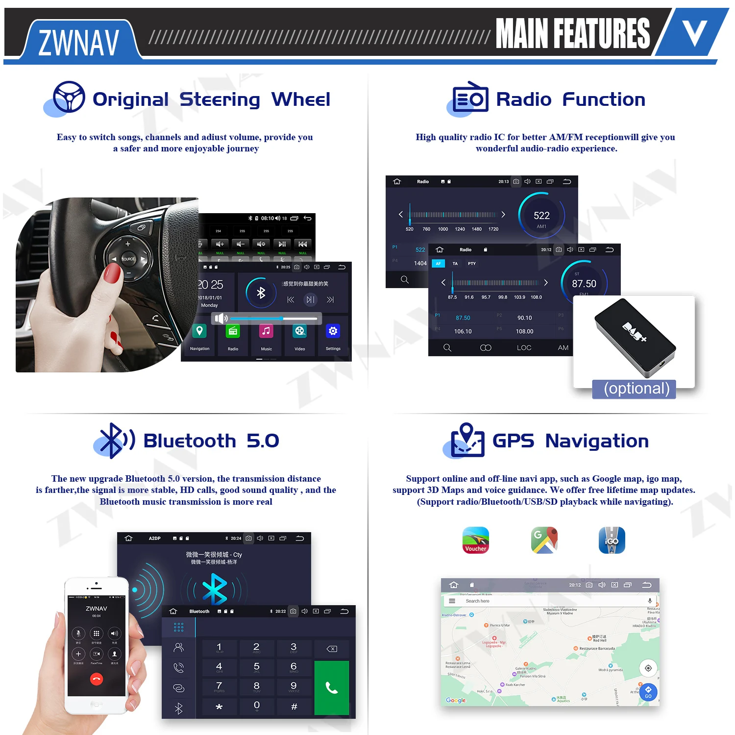 Carplay For FIAT DUCATO CITROEN Jumper PEUGEOT Boxer 2006 2007+ Android 10 Player GPS Navi Audio Stereo Radio Recorder Head Unit