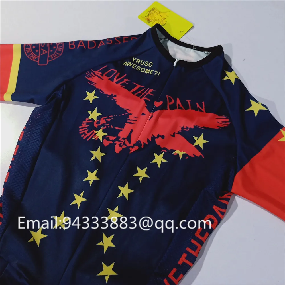 2019 Love the pain Triathlon suit men Cycling skinsuit ropa ciclismo hombre USA team cycling clothes custom uniforme swimwear