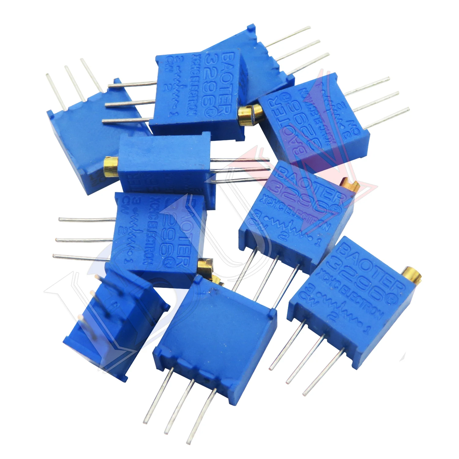 10PCS 3296W potentiometer precision adjustable resistance multi-turn trimming 1K 2K 5K 10K 100K 103 100R