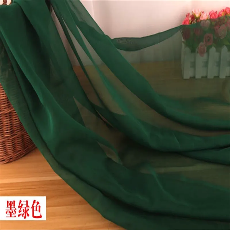 Chiffon Fabric By The Meter for Skirt Dress Clothes The Inner Lining Sewing Chiffon Fabric Green Fabric For Summer Dress